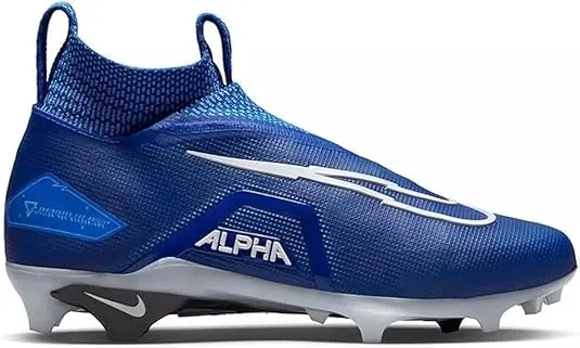 Nike Alpha Menace Elite 3 White/Particle Grey/Opti Yellow/Black Mens Football Cleat.