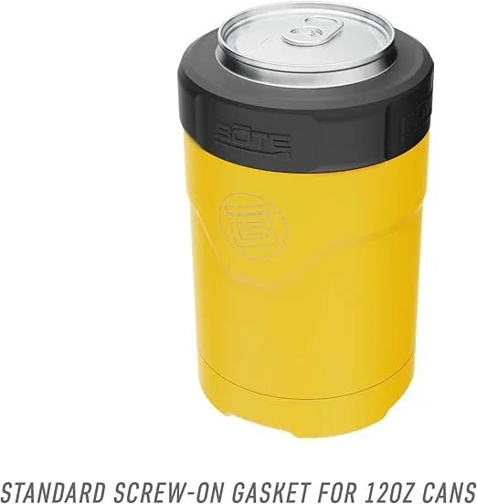 BOTE MagnePod Drinkware MAGNEChill Can Cooler Shorty Size Adaptable Switch Ring Keeps Beer Soda Cold Can Insulated Attach Magnetically to Compatible SUPs Kayaks Floats 12 oz Multiple Colors