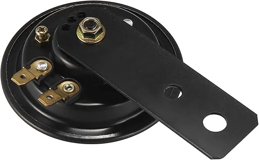 uxcell Waterproof Black Siren Electric Horn DC 6V 105dB for Vehicle Car