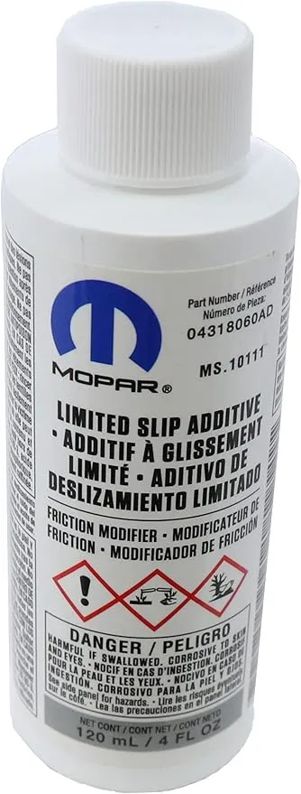 Genuine Mopar Fluid 4318060AB Limited Slip Additive - 4 oz. Bottle