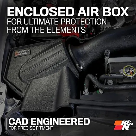 K&N Cold Air Intake System: High-Flow Air-Filter, Increase Performance & Horsepower: Compatible with 2021-2023 FORD Bronco, 30-2620