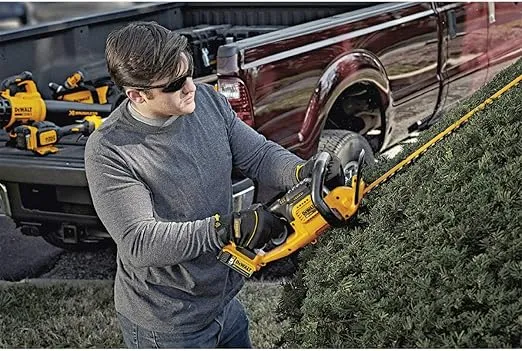 DEWALT 20V MAX* Cordless Hedge Trimmer, 5.0 Ah, 22-Inch (DCHT820P1)