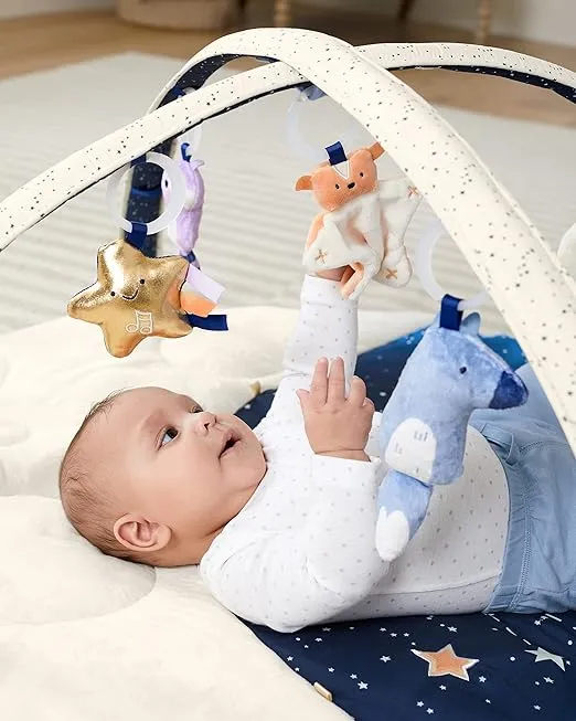 Skip Hop Tummy Time Mat, 3-in-1 Activity Baby Play Gym, Age 0+, Celestial Dreams, Grey