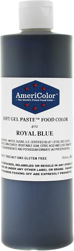 Americolor Soft Gel Paste Food Color, 13.5-Ounce, Royal Blue