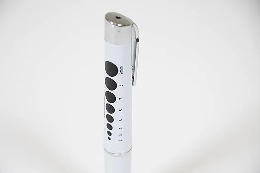 PrimaCare DL-9325-2 LED Diagnostic Reusable and Lightweight Medical Pen Light for Nurse, Student, Doctors EMT, Batteries Included, White, Pack of 2