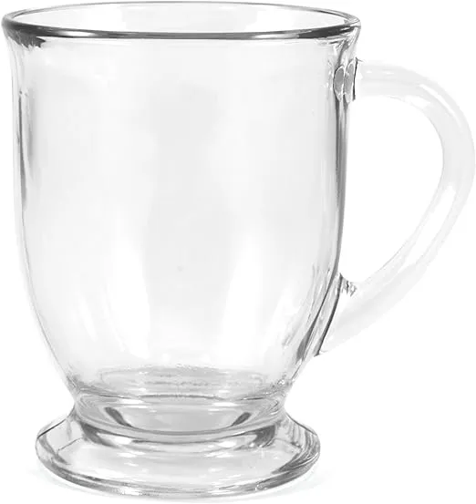 Anchor Hocking Cafe Mug, 1 Count (Pack of 1), Clear