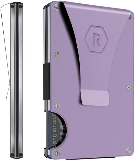 The Ridge Minimalist Slim Wallet For Women - RFID Blocking Front Pocket Credit Card Holder - Metal Wallet For women With Money Clip