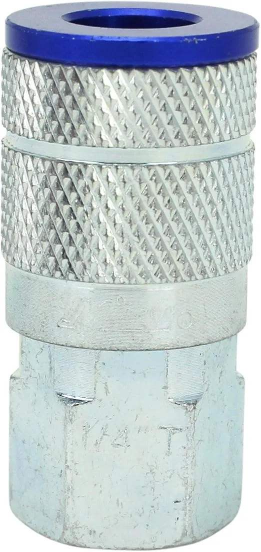 ColorFit by Milton Coupler & Plug Kit - (T-Style, Blue) - 1/4" NPT (14-Pieces)