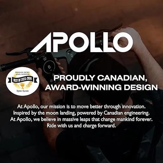 Apollo Electric Scooter, City/Go Models - Commuter E-Scooter for Adults with 350-500W Dual Motors, 265LB Max Load, 28-32MPH Top Speed & 30-43 Max Mile Range - Lightweight, Foldable & Water Resistant