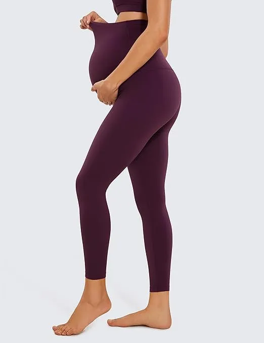 CRZ YOGA Womens Butterluxe Maternity Leggings Over The Belly 25" - Buttery Soft Workout Activewear Yoga Pregnancy Pants