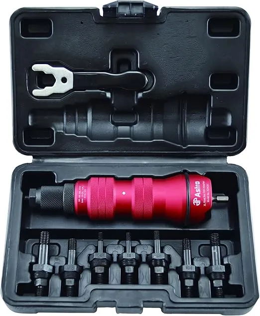 Astro Pneumatic Tool ADN38 XL Rivet Nut Drill Adapter Kit - 3/8" Capacity
