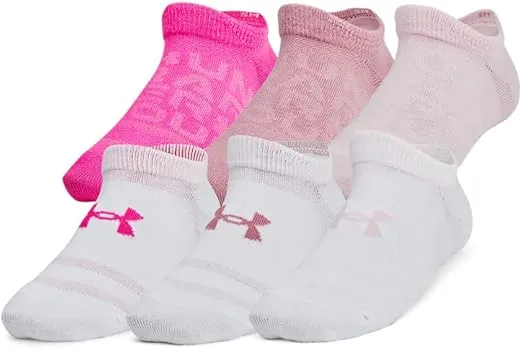 Under Armour Kids' Youth Essential No Show Socks (6 Pairs)