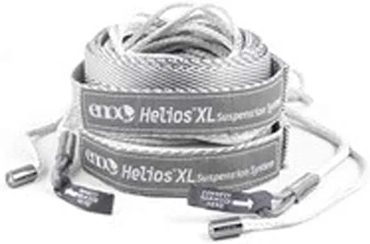 ENO Helios XL Suspension System - Ultralight Tree Strap for Hammock - Hammock Accessories for Camping, Hiking, and Backpacking - Grey
