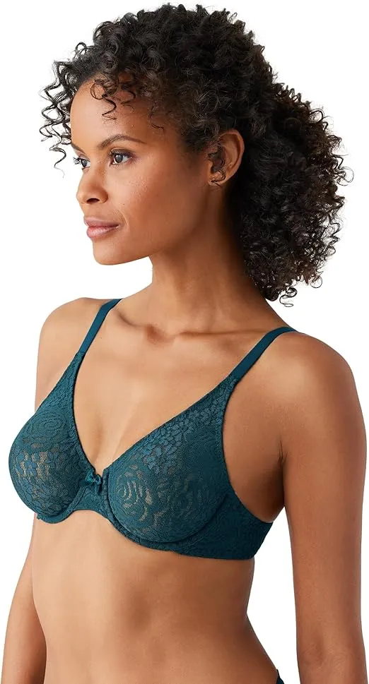 Wacoal Women's Halo Lace Unlined Convertible Underwire Bra