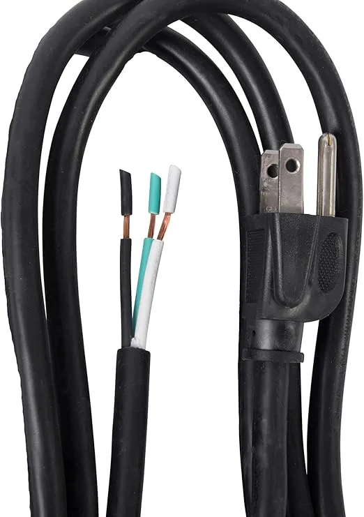 Inc PS313163 3-Wire Appliance and Power Tool Cord, 3 ft, 16 AWG, 13A/125V AC, 1625w,Black