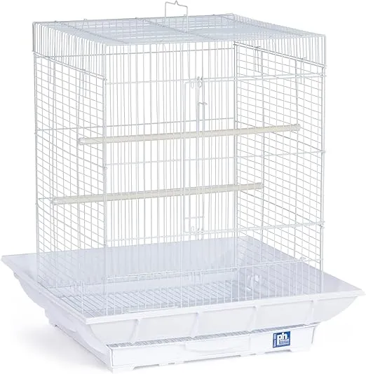 Prevue Hendryx SP850W/W Clean Life Cockatiel Cage, White,1/2"