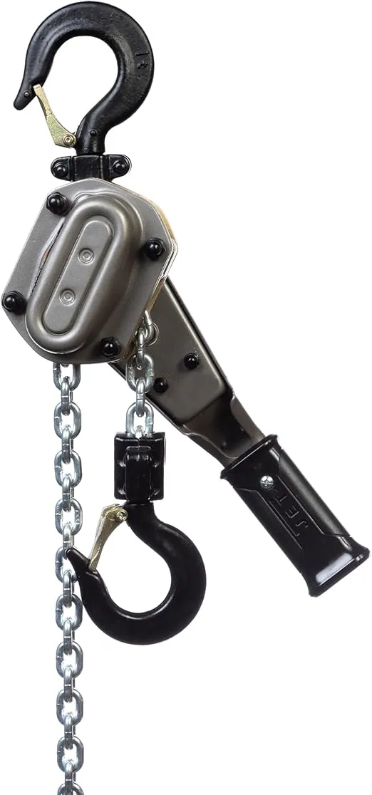 JET 1-Ton Lever Hoist, 15' Lift, Overload Protection (JLH-100WO-15)