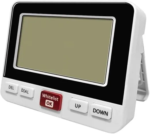 Jumbo Talking Caller ID - Big LCD Display - Speaks Number - Speaks Custom Message - Spam Call Blocker