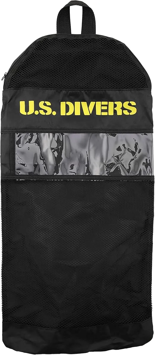 U.S. Divers Cozumel Adult Snorkel Set - Anti-Fog PC Lens, Easy-Adjust Mask Buckles, Dry Top Snorkel, Adjustable Fin Buckles -Unisex Adult,Gray/Dark Pink,Large (9.5-11.5),SR3981022L