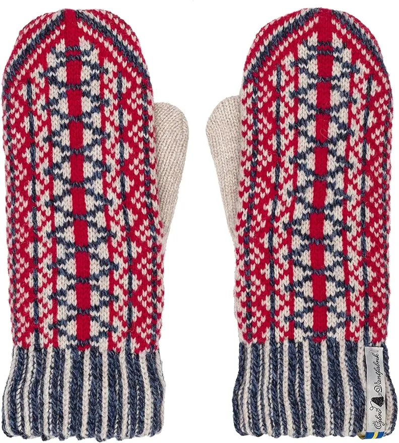 Öjbro Swedish made 100% Merino Wool Soft Thick & Extremely Warm Mittens (as Featured by the Raynauds Assn)