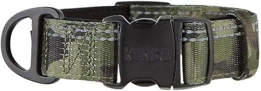 KONG Max HD Ultra Durable Neoprene Padded Dog Collar (Medium, Camo)