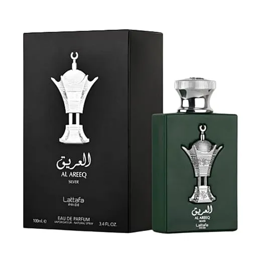 Lattafa Al Areeq Silver Eau De Parfum Spray for Unisex, 3,4 Ounce