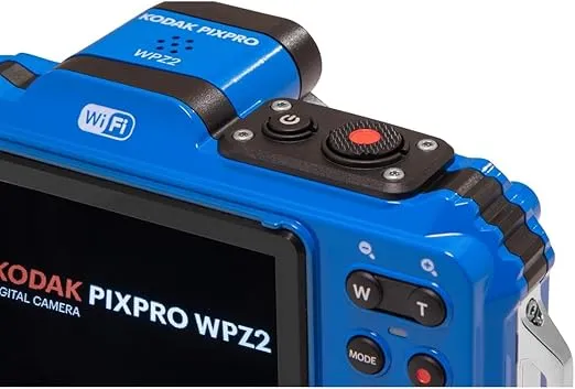 KODAK PIXPRO WPZ2 Rugged Waterproof Shockproof Dustproof WiFi Digital Camera 16MP 4X Optical Zoom 1080P Full HD Video Vlogging Camera 2.7" LCD (Blue)