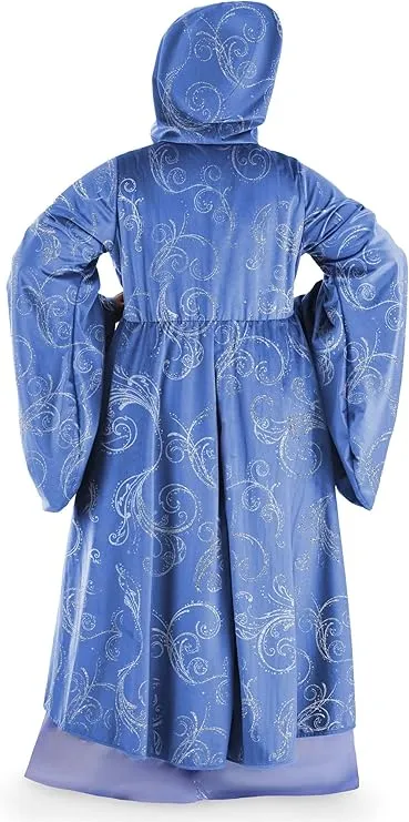 Cinderella Adult Plus Size Premium Fairy Godmother Costume Womens, Magical Purple Dress Halloween Outfit