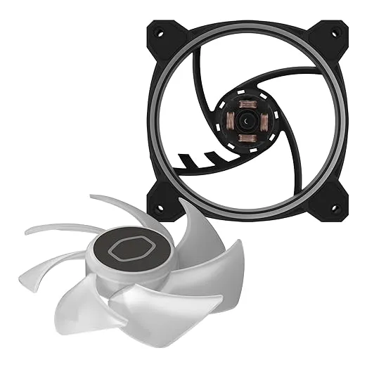 Cooler Master MF120 Halo² 3in1 PC Case|Liquid Cooler|Air Cooler Fan, 120mm Fan, Dual-Loop aRGB Rings, Dynamic PWM 2,050 RPM, Air Balance Blades, aRGB Lighting, Hybrid Frame
