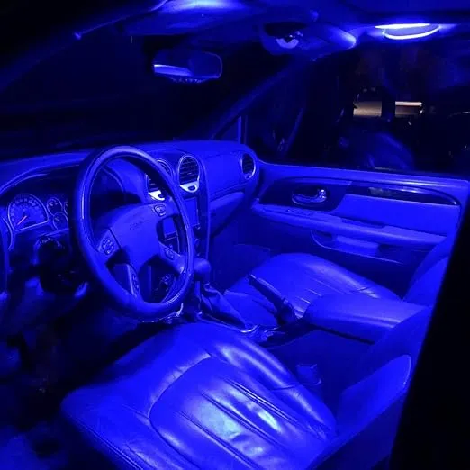Alla Lighting 4pcs T10 194 168 LED Bulbs, 10000K Blue Parking, License, Interior Map, Dome, Trunk Cargo Lights 175 161 2825 W5W 2821 for Cars, Trucks, RVs