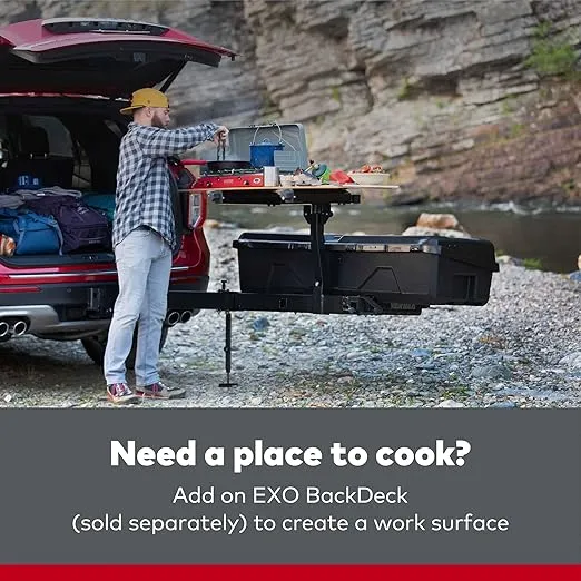 Yakima EXO TopShelf Second Level EXO System Base – Doubles Hitch Storage with Easy Access Design, Versatile, Secure, and Adventure-Ready