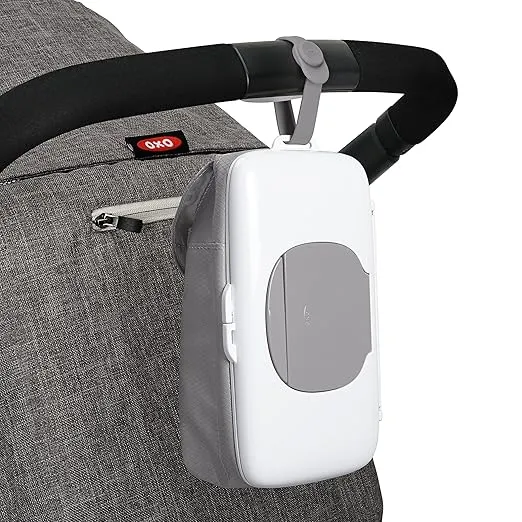 OXO Tot On-The-Go Wipes Dispenser with Diaper Pouch, Gray