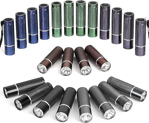 FASTPRO 24-Pack Mini Flashlights Set, Aluminum LED Flashlights Include AAA Batteries & Lanyard, Super Bright 100 Lumen Flashlight for Party Favors, Kids Gift, Camping, Hurricane Supplies