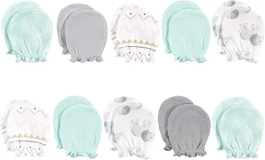 Hudson Baby Unisex Baby Cotton Scratch Mittens