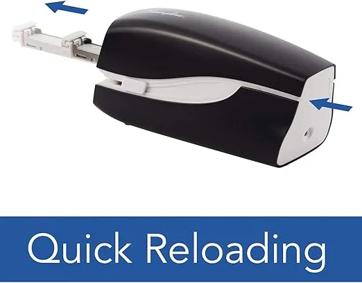 Swingline Electric Stapler, 20 Sheet Capacity, Portable, Full Strip, Plug In or Battery, Black (48200)