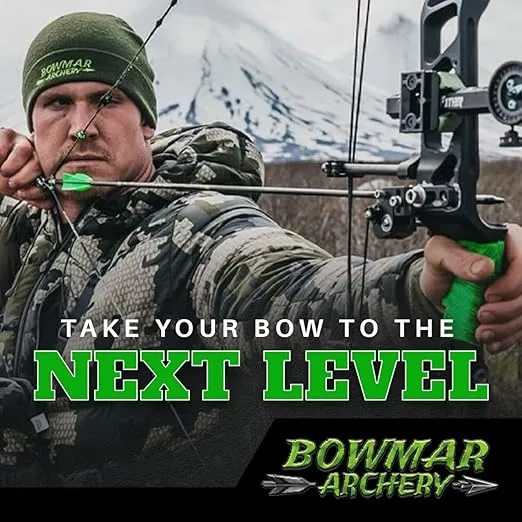 Bowmar Archery Nose Button Recurve Edition, Extremely Light Weight, Creates Consistent Anchor Point, Two Sizes Included