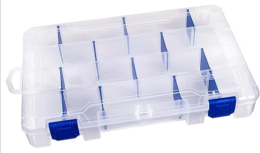 Flambeau Outdoors 4007 Tuff Tainer, Fishing Tackle Tray Box, Includes [12] Zerust Dividers, 24 Compartments