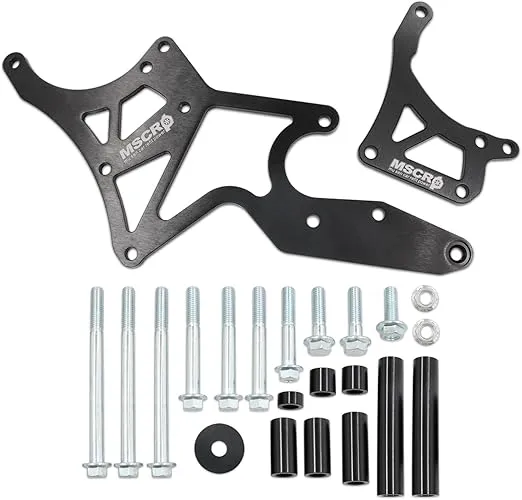 LS Engine Serpentine Alternator Bracket & Power Steering Pump Swap Conversion Compatible with Chevrolet 4.8L, 5.3L, 6.0L, 6.2L Truck & SUV Engines