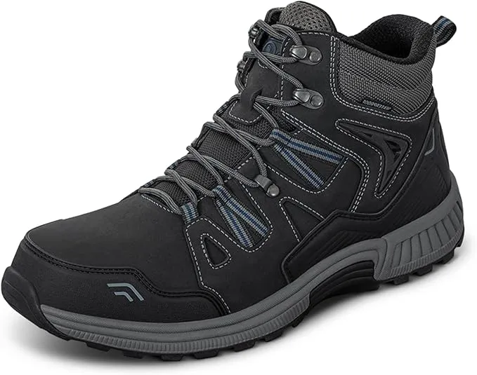 Orthofeet Men's Orthopedic Leather Ridgewood Waterproof Boots