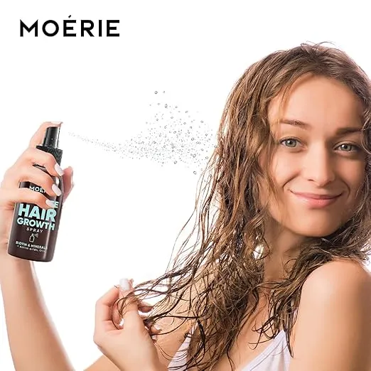 Moerie Ultimate Hair Boost Spray Designed to Strengthen Hair & Restore Scalp Health - 100% Natural Hair Serum for Hair Boost with over 100 Minerals, Vitamins & Amino acids - Fresh Scent - 5.07 Fl. Oz