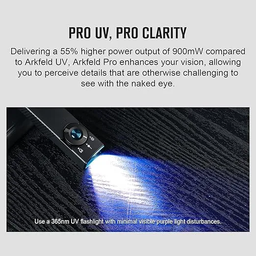 OLIGHT Arkfeld Pro Rechargeable EDC Flashlight with Green Beam, UV Light and White LED Combo, 1300 Lumens Portable Flat Flashlight, Triple Light Sources Pocket Lights for Working (Black NW)