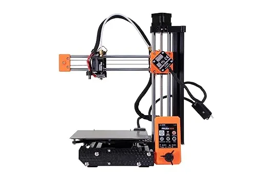 Original Prusa Mini+ Beginner-Friendly 3D Printer DYI Kit, Filament Sensor Included, Fun to Assemble, Removable Print Sheets, Filament Sample Included, Print Size 7×7×7 in.