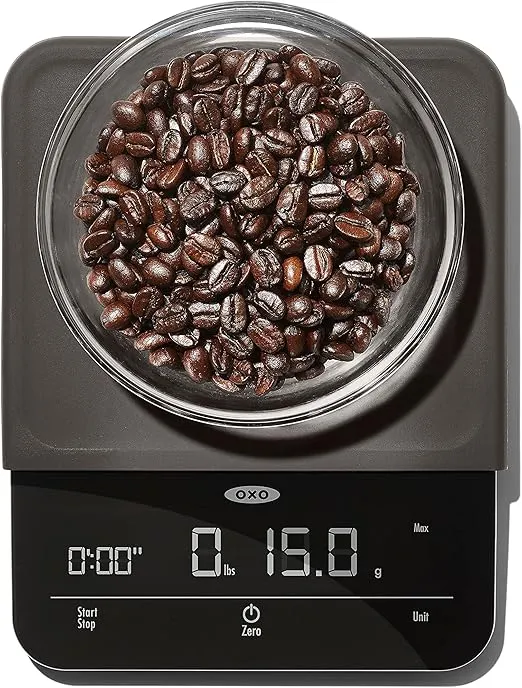 OXO BREW 6 Lb. Precision Coffee Scale with Timer, Black
