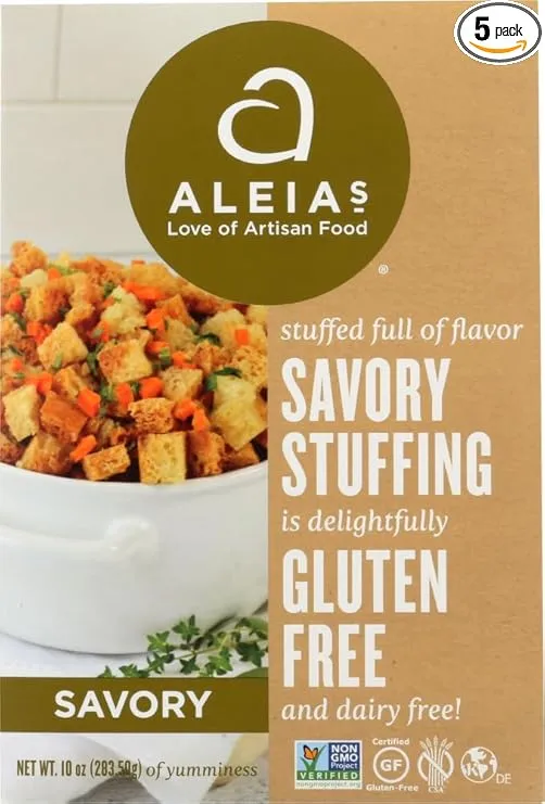 Aleia's Gluten Free Savory Stuffing - 5 Pack