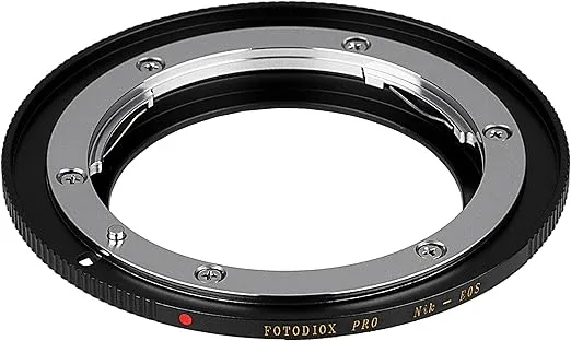 Fotodiox PRO Lens Adapter Compatible with Nikon F-Mount Lenses on Canon EOS EF/EF-S Cameras