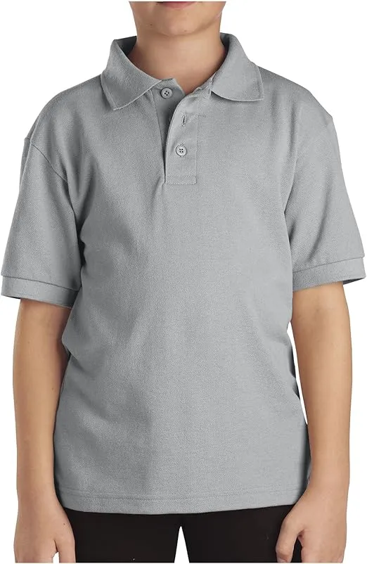 Dickies Boys' Short Sleeve Pique Polo