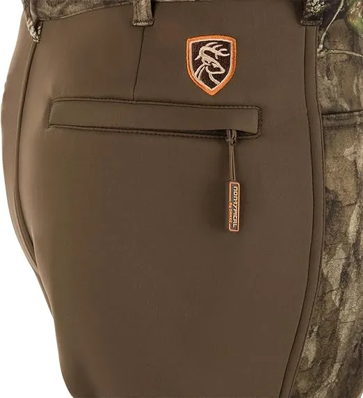 Drake Waterfowl Men's Non-Typical Endurance Soft Shell Durable Fleece Lined Camo Mid Season Hunting Pants with Scent Control