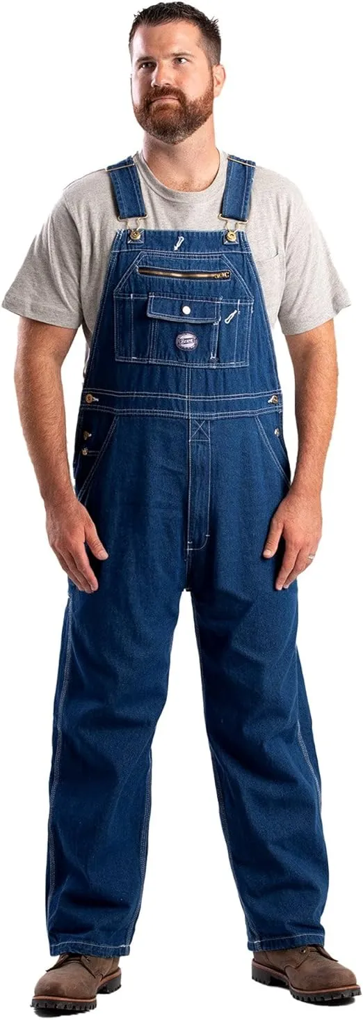 Berne Vintage Unlined Washed Denim Bib Overall