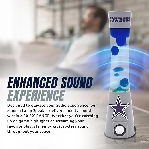 NFL Dallas Cowboys 16.5" Magma Lamp Speaker – Ultimate Game Day & Everyday Fan Essential