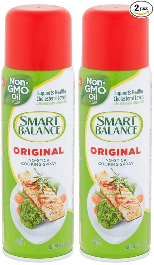 Smart Balance Cooking Spray, Non-Stick Original , 6 Ounce (Pack of 2)